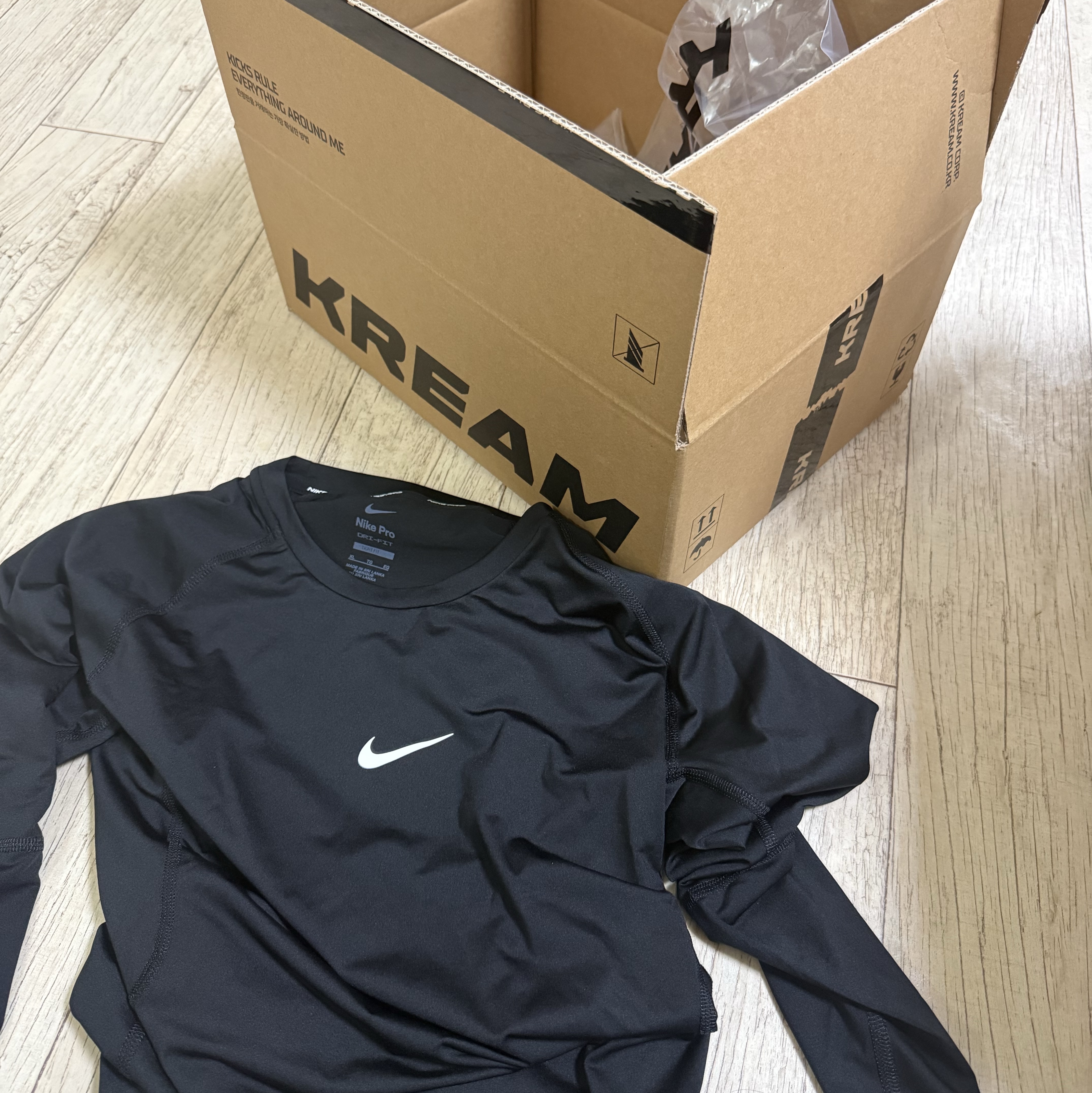 Nike Pro Dri-Fit Tight Long Sleeve Fitness Top Black - Asia 착용 스타일 - 1