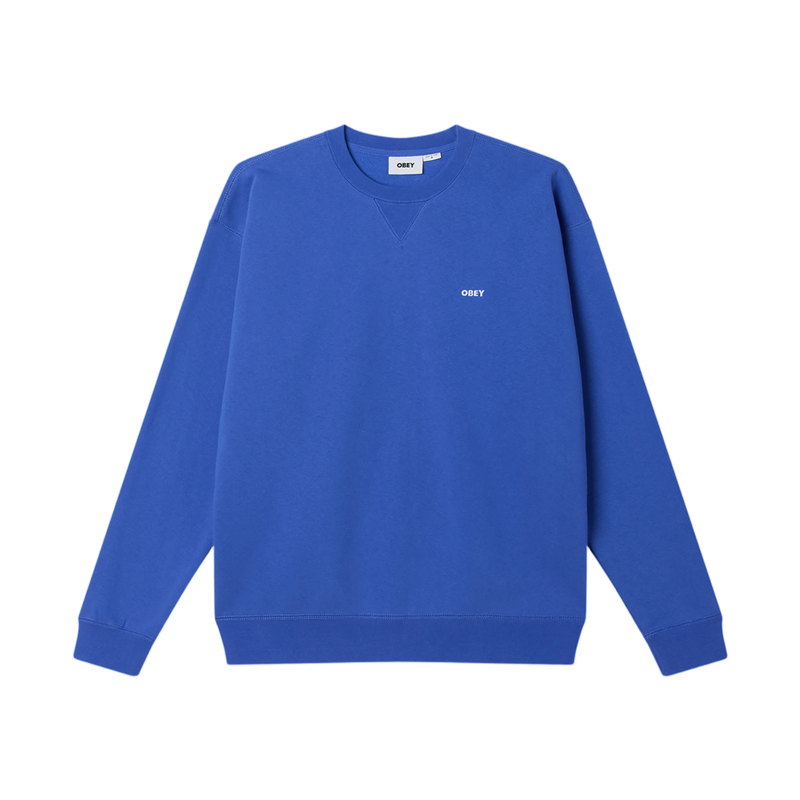 112480152 Obey EST. Works Bold Crewneck II Electric Indigo