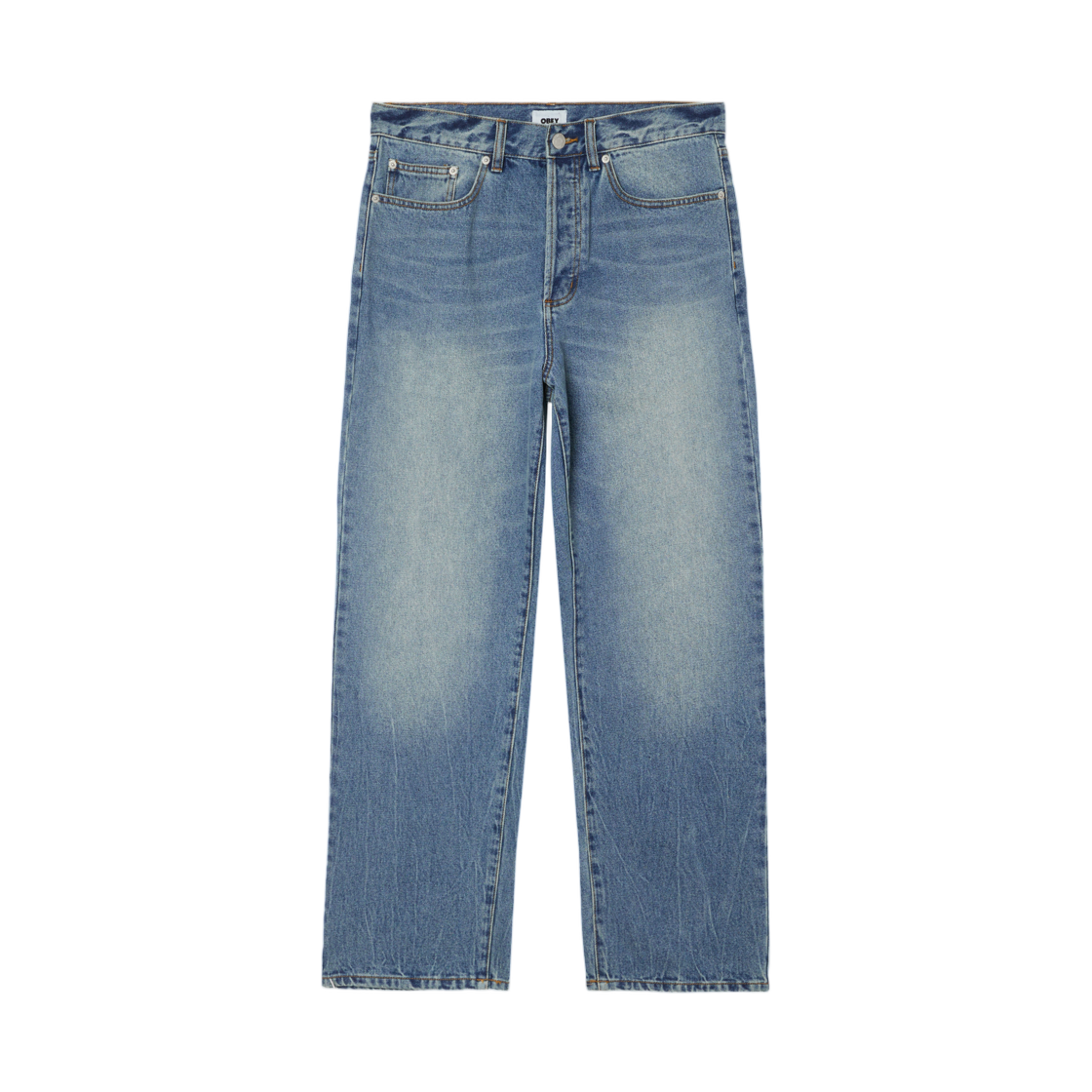 오베이 클래식 배기 빈티지 데님 헤비 빈티지 라이트 인디고(Obey Classic Baggy Vintage Denim Heavy Vintage Light Indigo)
