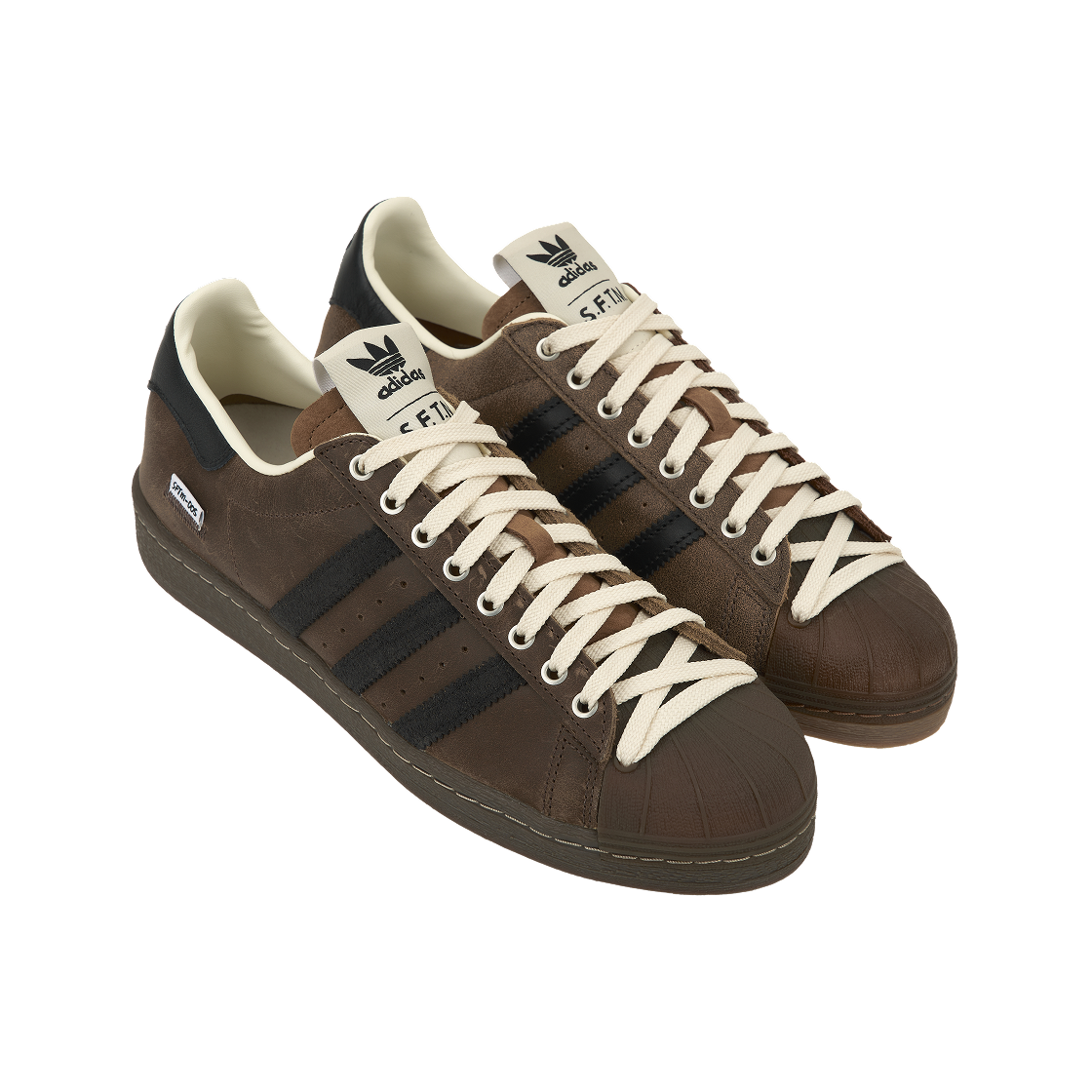 아디다스 x 송 포 더 뮤트 슈퍼스타 82 카키 코어 블랙(Adidas x Song for the Mute Superstar 82 Khaki Core Black) - 4