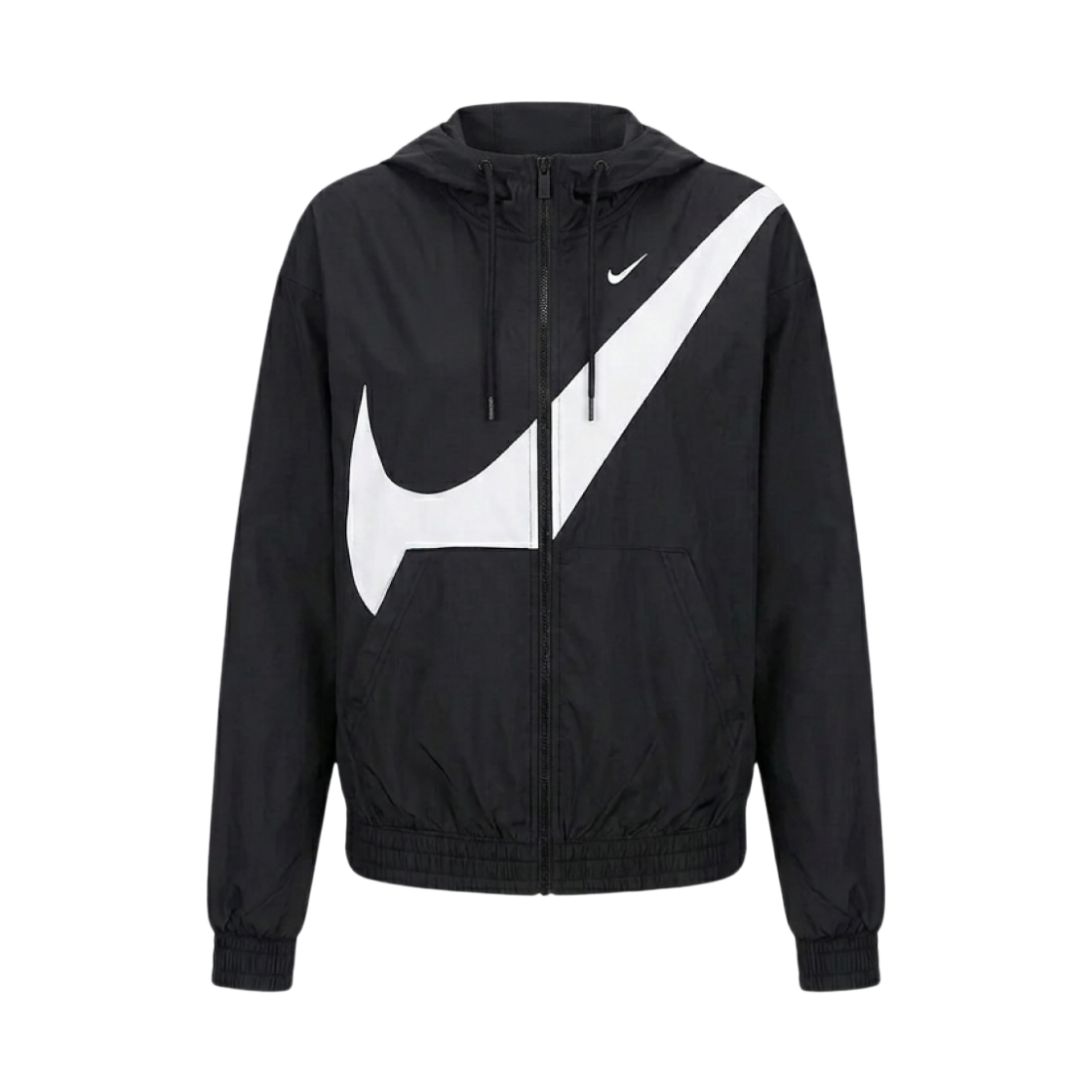 HM8971-010 (W) Nike NSW Classic Loose UV Protection Full Zip Logo Jacket Black White - US/EU