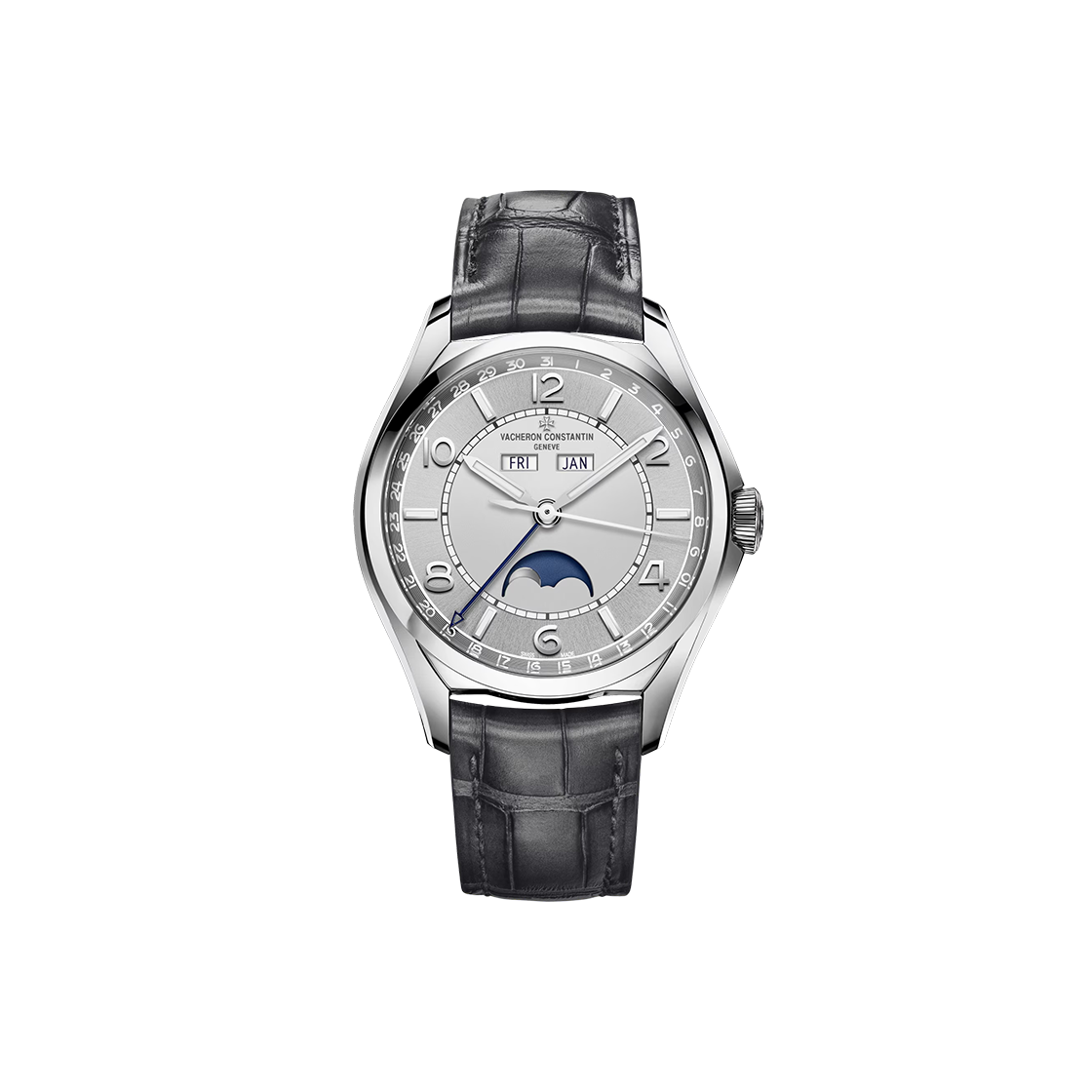 IT8EKT43F6K6 Vacheron Constantin Fiftysix Complete Calendar 40-4000E/000A Silver Arabic + Bar No. 7641