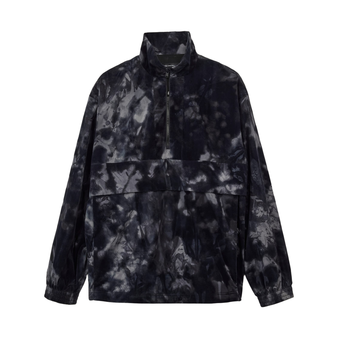 Y-3 삼선 나일론 쉘 하프집 자켓 블랙 멀티컬러(Y-3 3-Stripes Nylon Shell Half-Zip Jacket Black Multicolor)