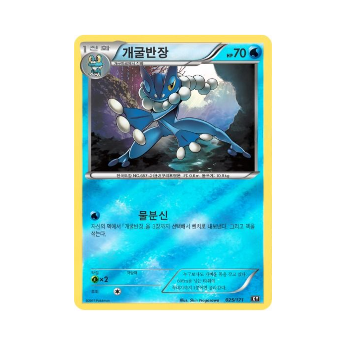 포켓몬 TCG 개굴반장 베스트 오브 엑스와이 (한글판)(Pokemon TCG Frogadier THE BEST OF XY (Korean Ver.))
