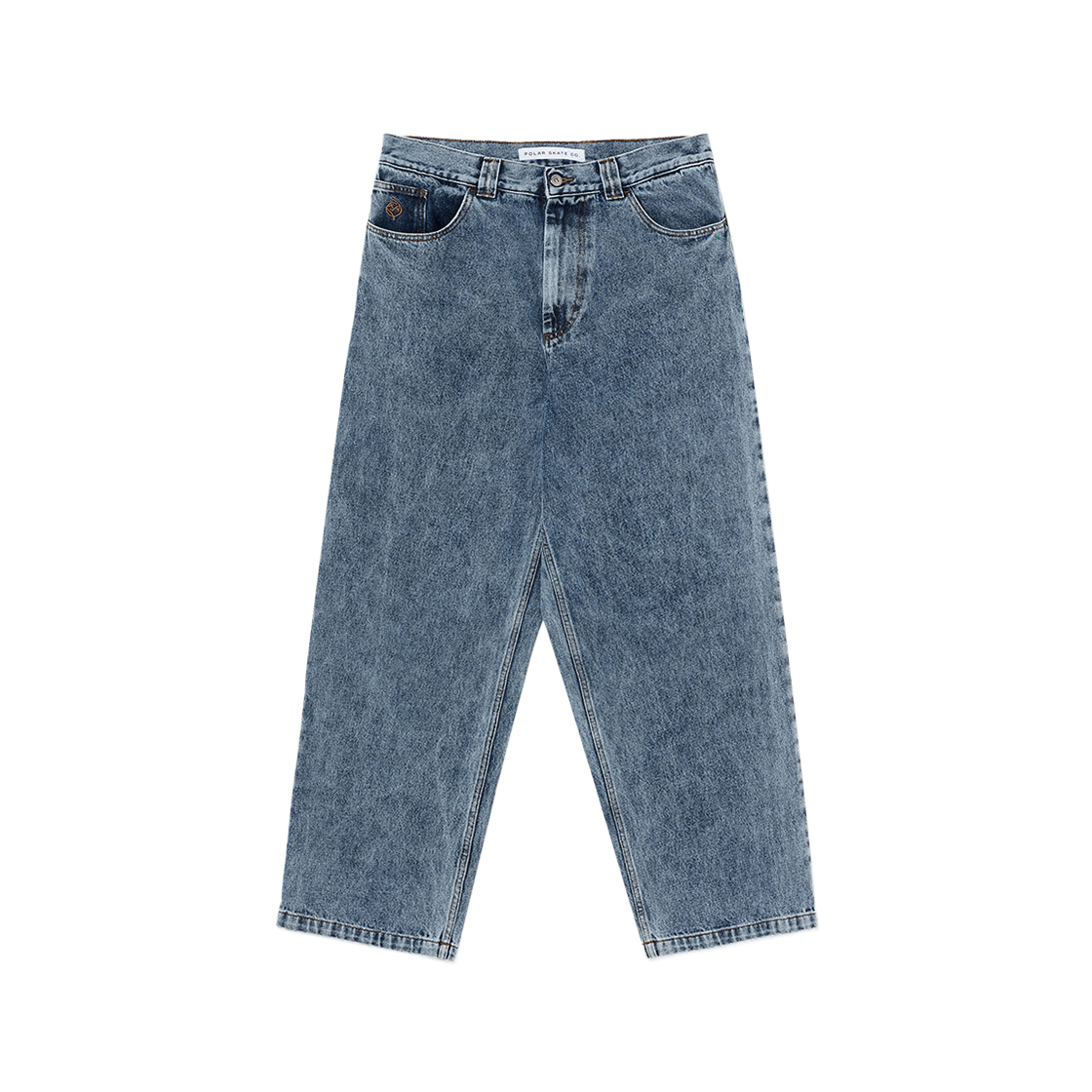 폴라스케이트 빅 보이 팬츠 헤비 워시드 블루(Polar Skate Co. Big Boy Pants Heavy Washed Blue)