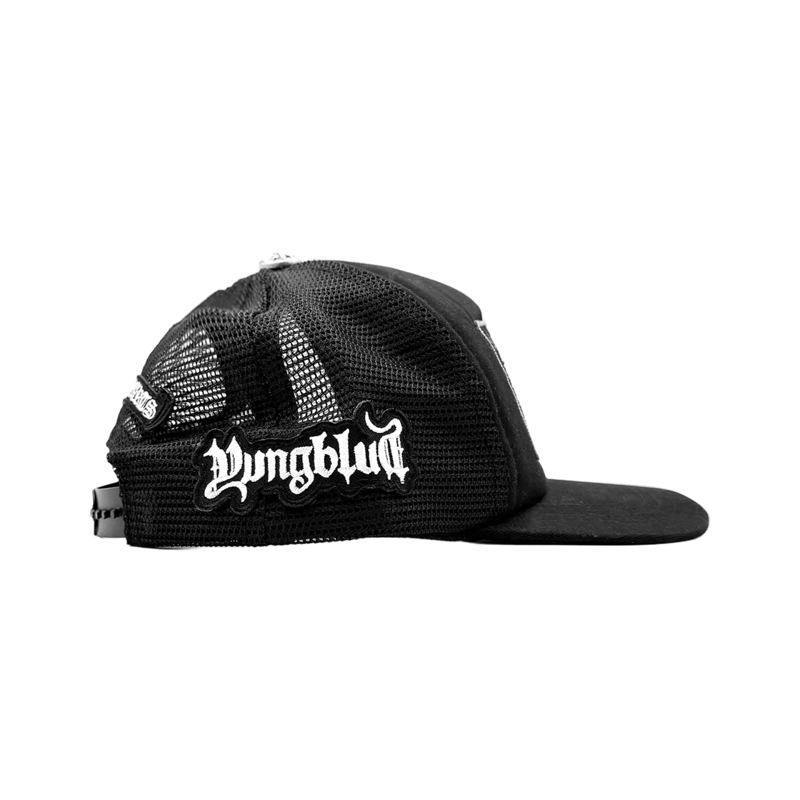 크롬하츠 포티 x 영블러드 x 에어로스미스 트러커 햇 블랙(Chrome Hearts Foti x Yungblud x Aerosmith Trucker Hat Black) - 4