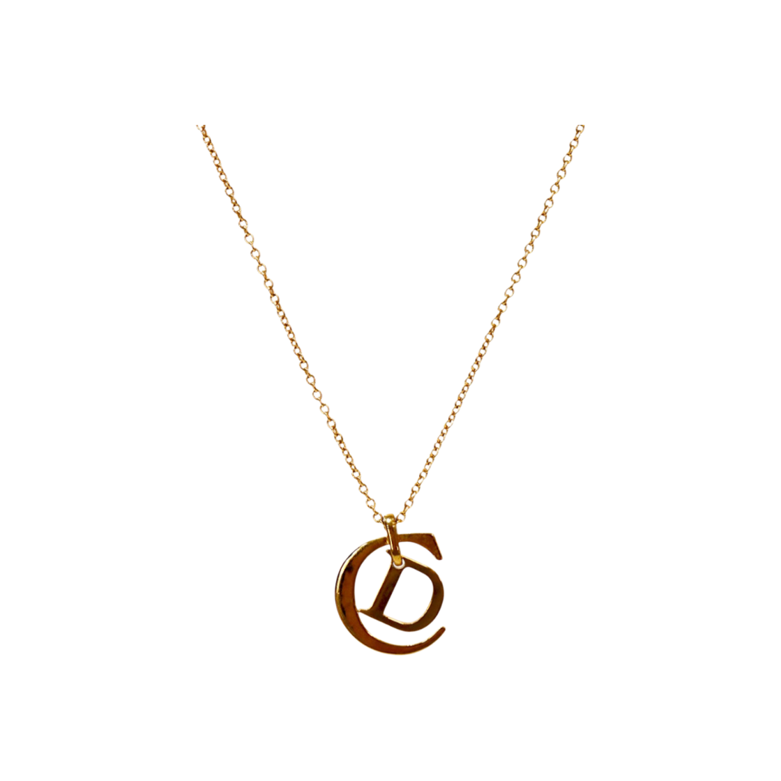 ITG9R5B24A3I Dior CD Big Logo Gold Necklace A-B52268