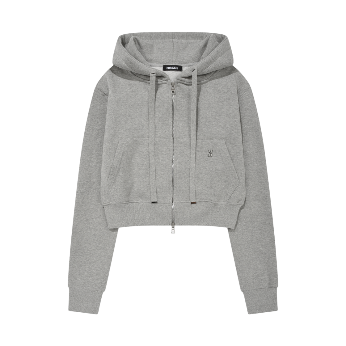 포스333 베이직 크롭 후드 집업(PHOS333 W Basic Crop Hood Zip Up)