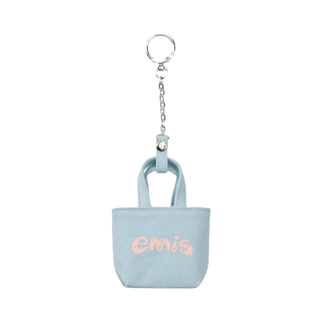 이미스 로고 토트백 키링 파스텔 블루(Emis Logo Tote Bag Keyring Pastel Blue) - 1