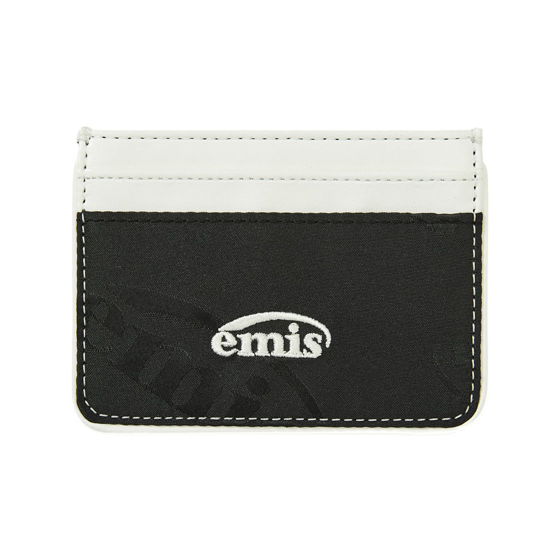 이미스 로고 자카드 월렛 블랙(Emis Logo Jacquard Wallet Black)