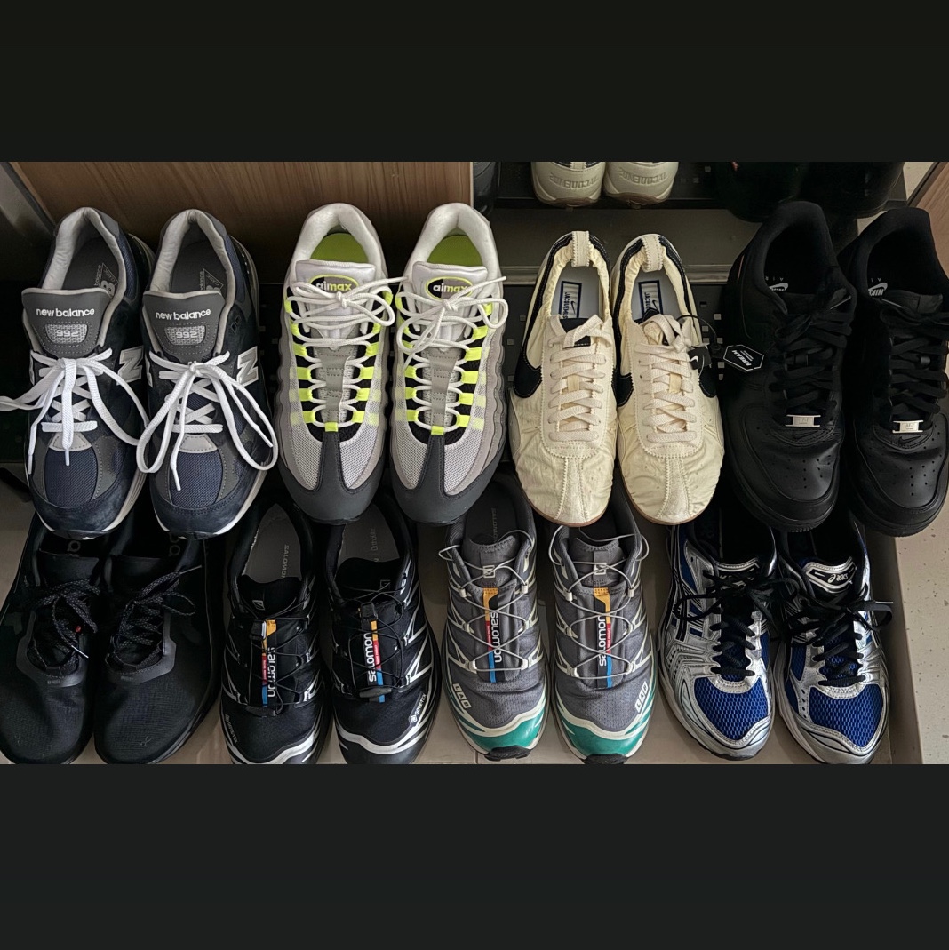 New Balance 992 Made in USA Core Navy, Nike Air Max 95 OG Neon 착용 스타일