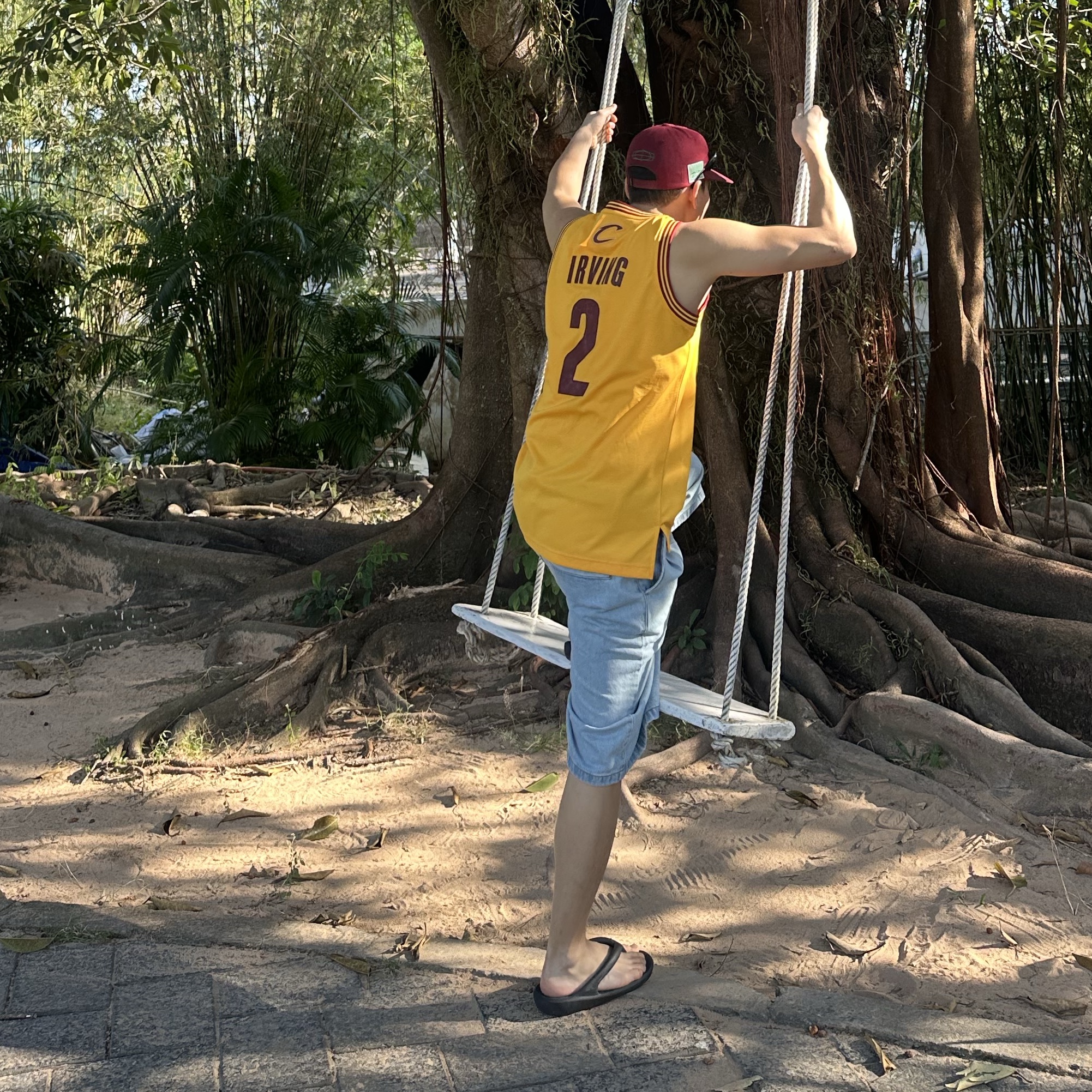 Aftermath Atm Logo Ball Cap Burgundy 착용 스타일