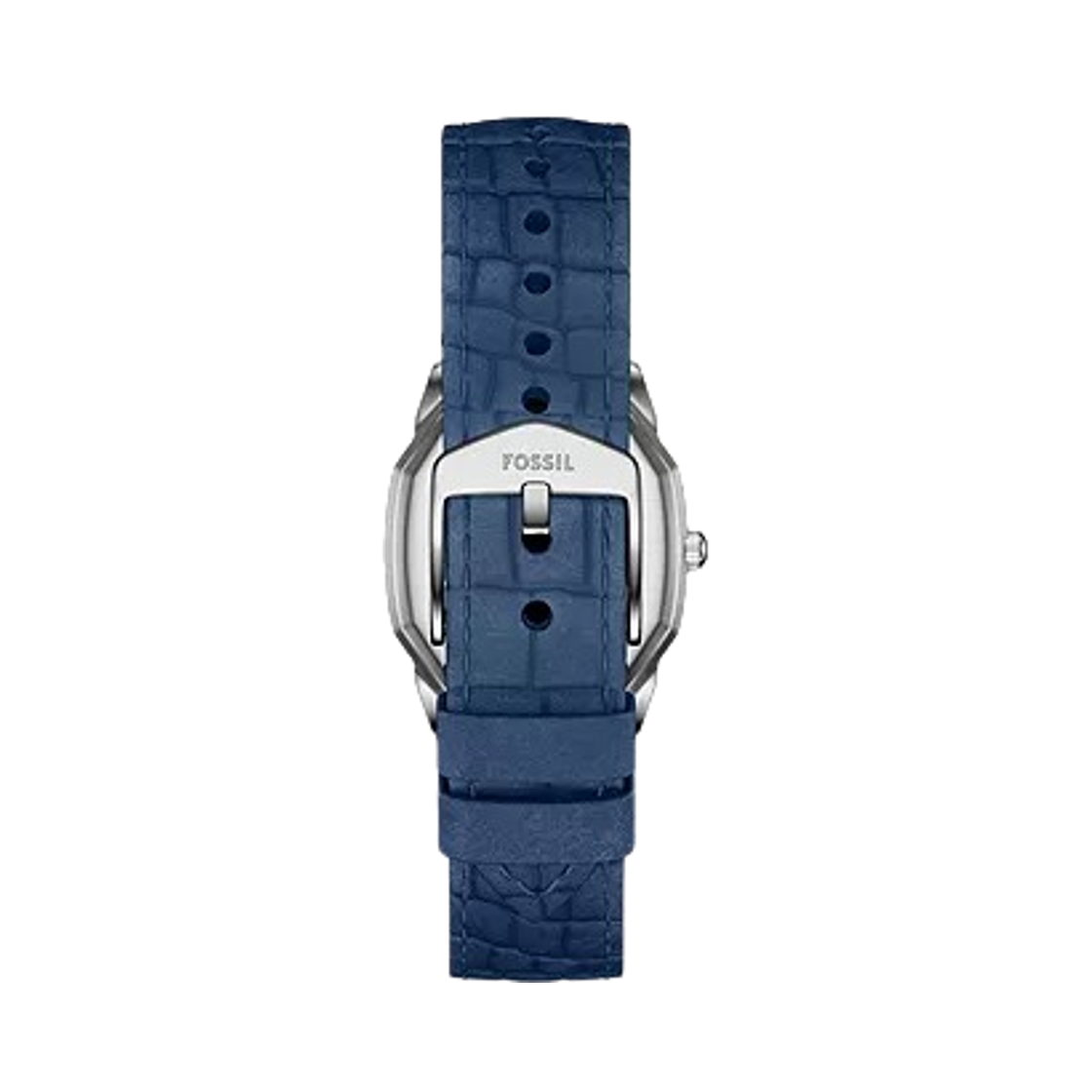 (W) 파슬 할로우 쿼츠 쓰리핸드 27mm 레더 실버 네이비 크로코((W) Fossil Harlow Quartz Three-Hand 27mm Leather Silver Navy Croco) - 2