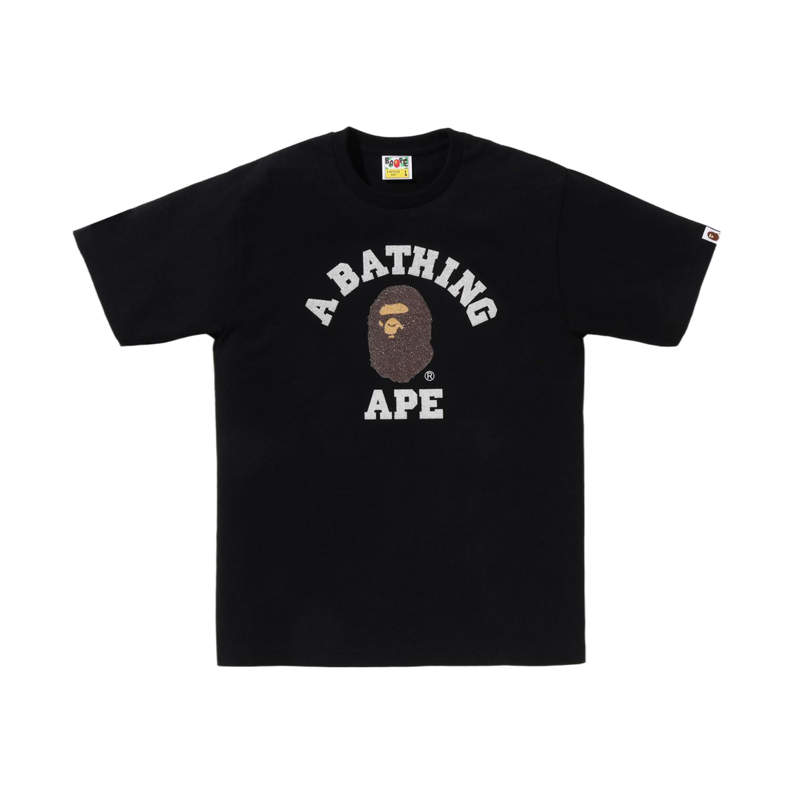 - BAPE Glass Beads College T-Shirt Black