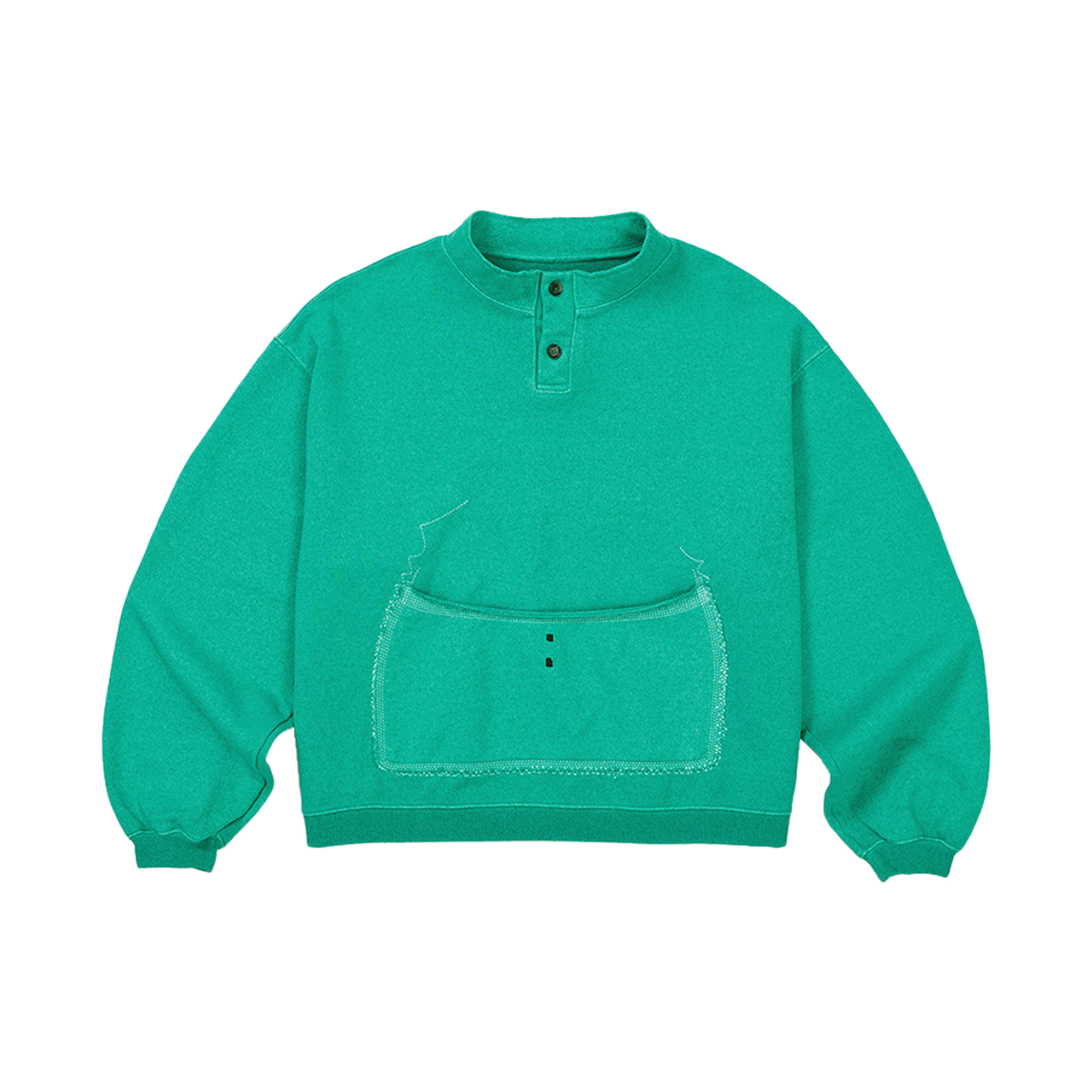 카락터 오츠라이프 밀크 폼 풀오버 에메랄드(Karactor Oatslife Milk Foam Pullover Emerald)