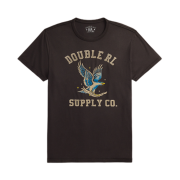 Double RL Garment Dyed Jersey Graphic T-Shirt Faded Black