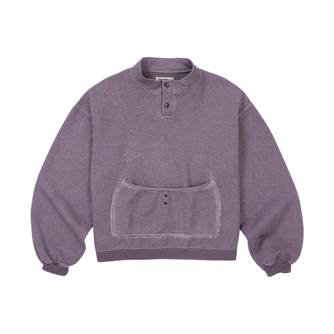 카락터 오츠라이프 밀크 폼 풀오버 플럼 애쉬(Karactor Oatslife Milk Foam Pullover Plum Ash)