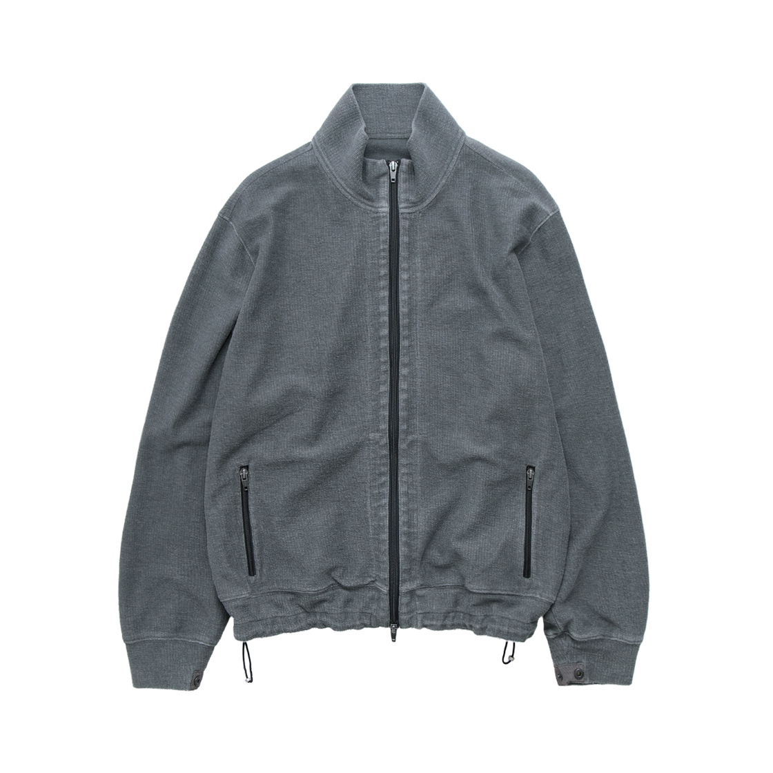 폴리테루 루즈드 집 업 자켓 그레이(Polyteru Loosed Zip Up Jacket Gray) - 1