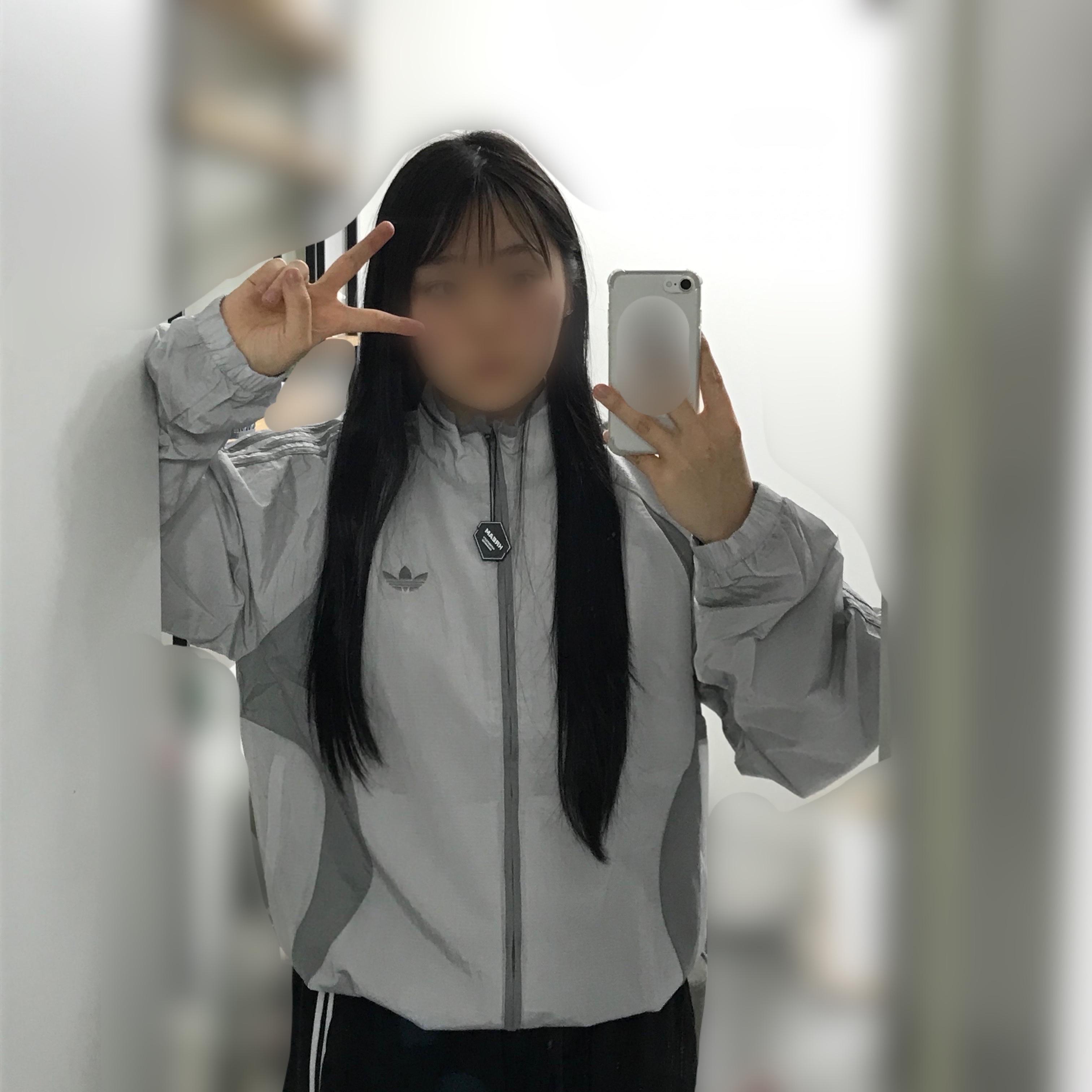 Adidas Adicolor 2000s Woven Track Top Grey Two Grey Three - US Sizing 착용 스타일