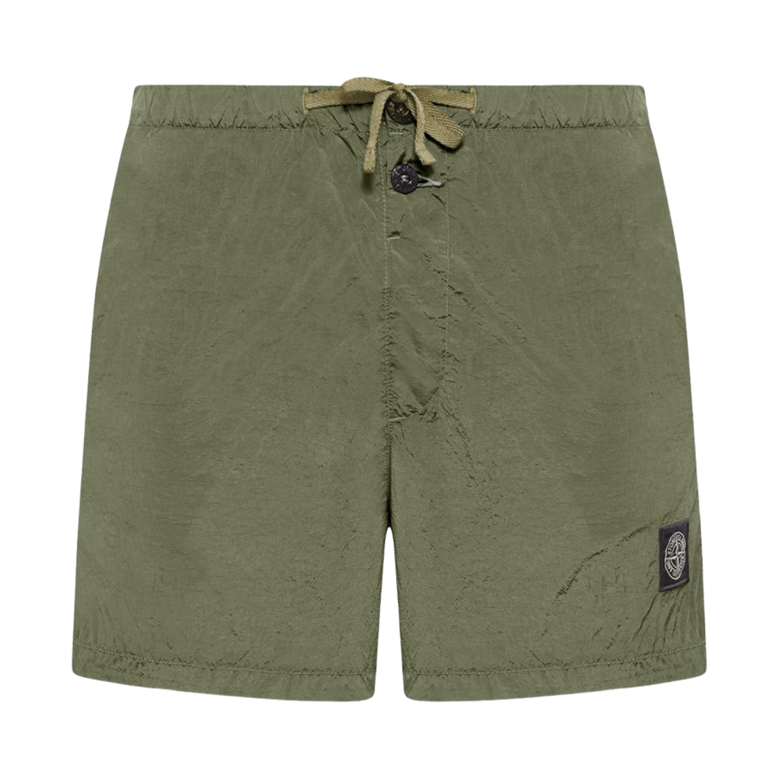 L1S15B1000-03S0043-V005G Stone Island B100003 Nylon Metal in Econyl Regular Fit Mid Length Swim Shorts with Pockets Military Green - 26SS