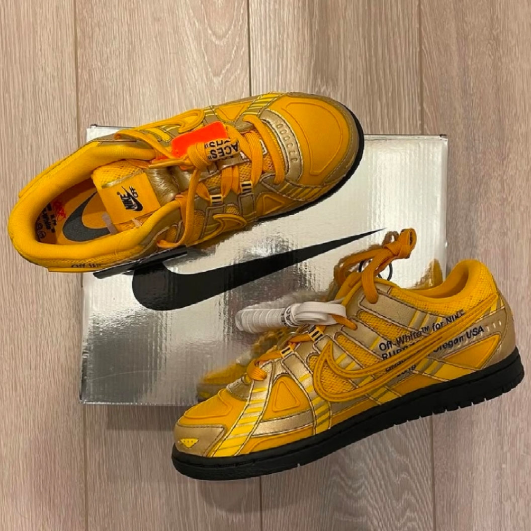 (PS) Nike x Off-White Air Rubber Dunk University Gold 착용 스타일
