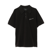 Zara x Willy Chavarria Slim Fit Polo Shirt Black
