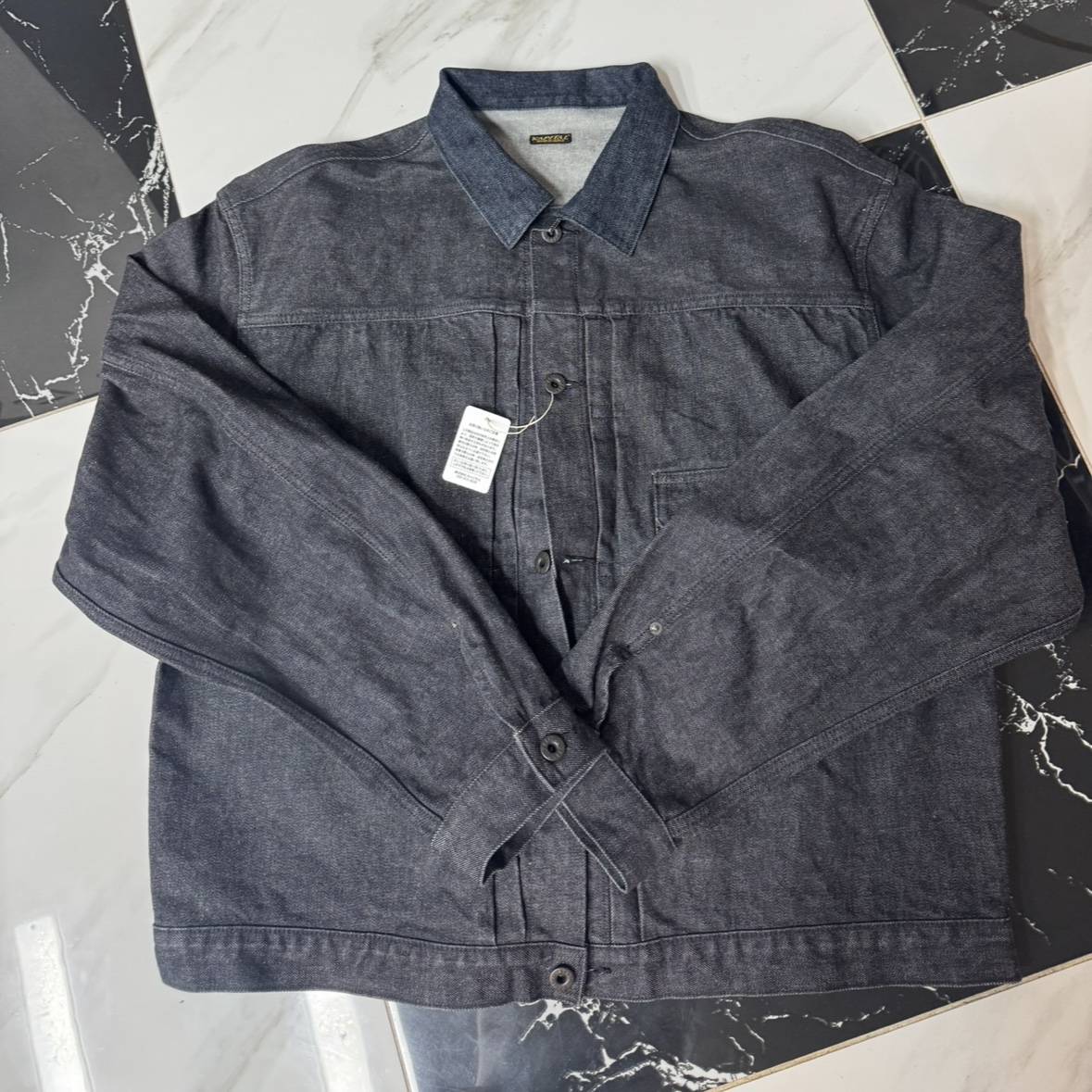 Kapital 14oz. Denim 1st Jacket Black 착용 스타일