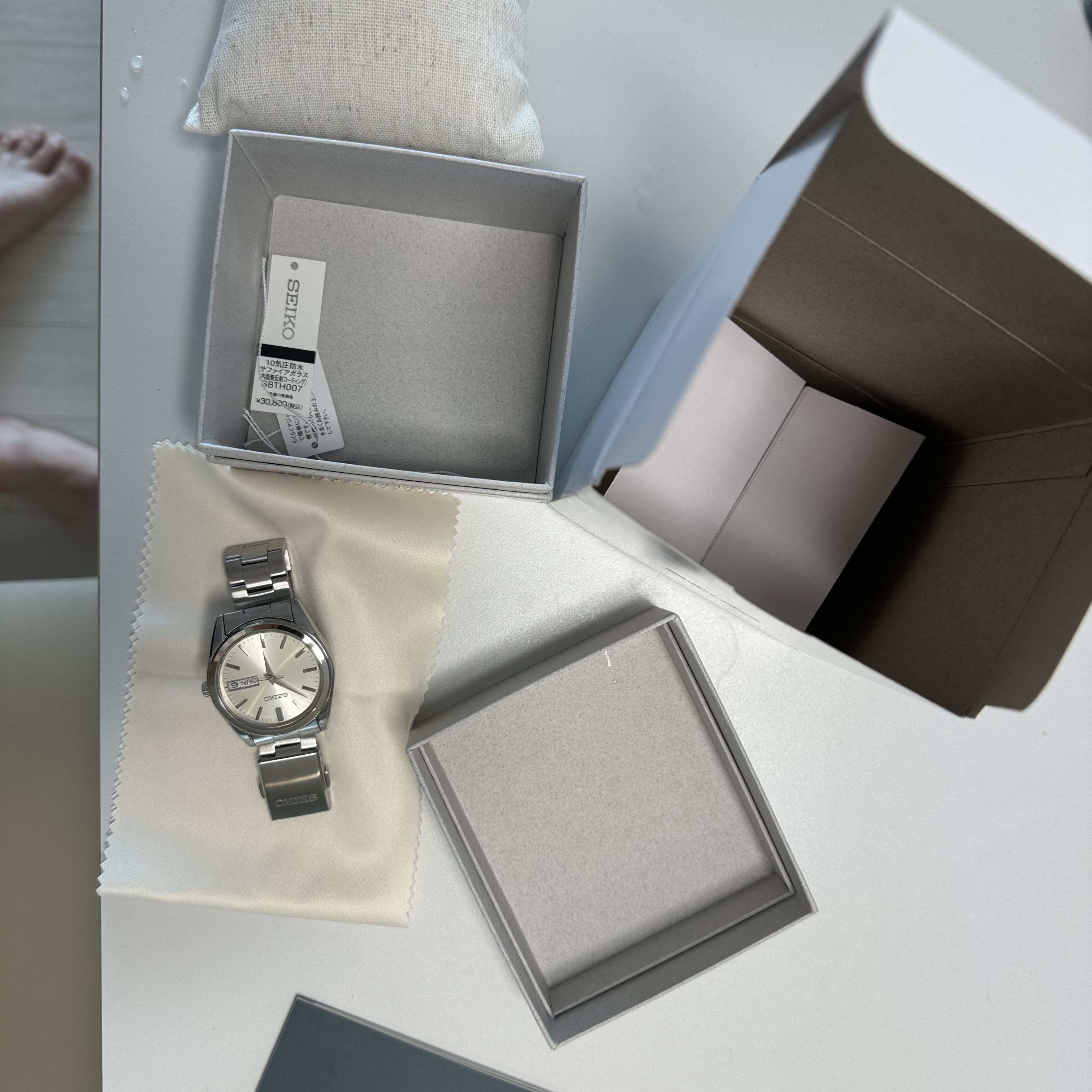 Seiko SBTH007 Silver 착용 스타일