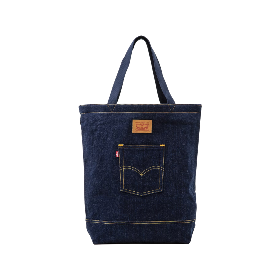 리바이스 백 포켓 토트백 네이비 블루(Levi's Back Pocket Tote Bag Navy Blue)