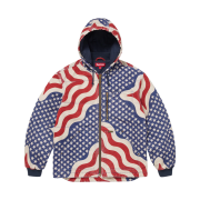 Supreme Flag Quilted Hooded Work Jacket Multicolor - 26SS