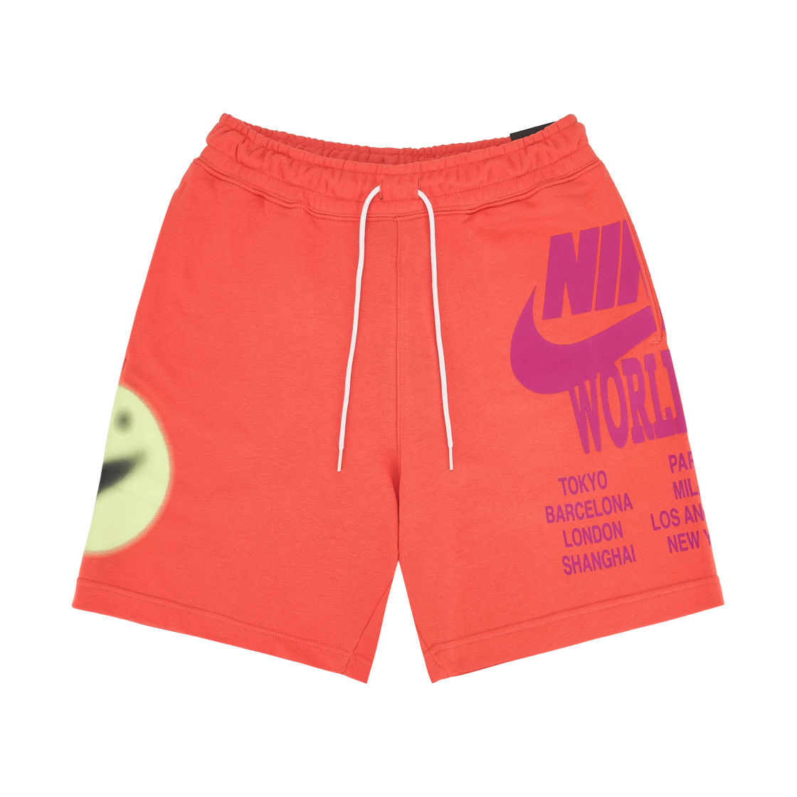 나이키 NSW 월드 투어 프렌치 테리 쇼츠 터프 오렌지 - 아시아(Nike NSW World Tour French Terry Shorts Turf Orange - Asia) - 1