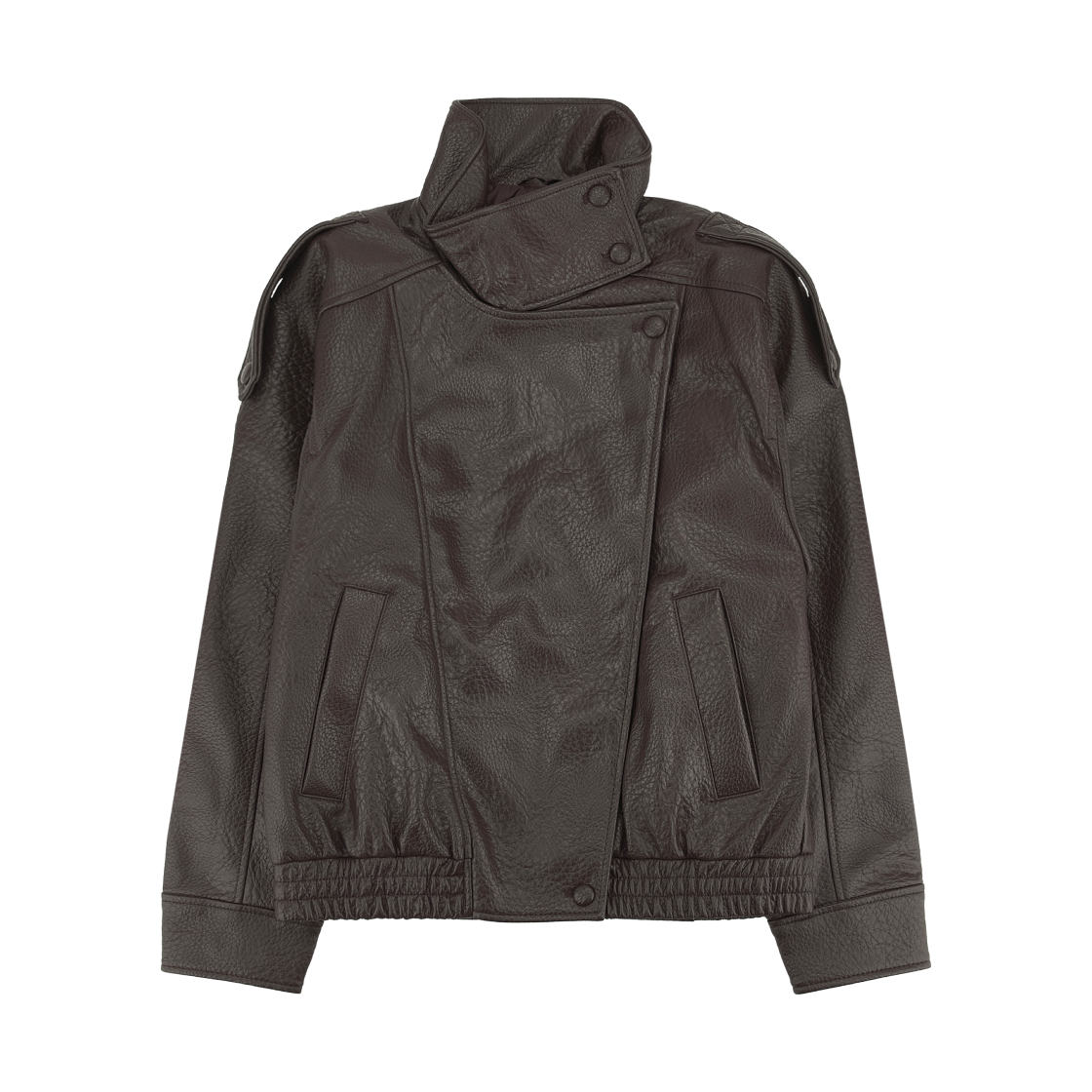 (W) 자라 포우 레더 자켓 브라운((W) Zara Faux Leather Jacket Brown)