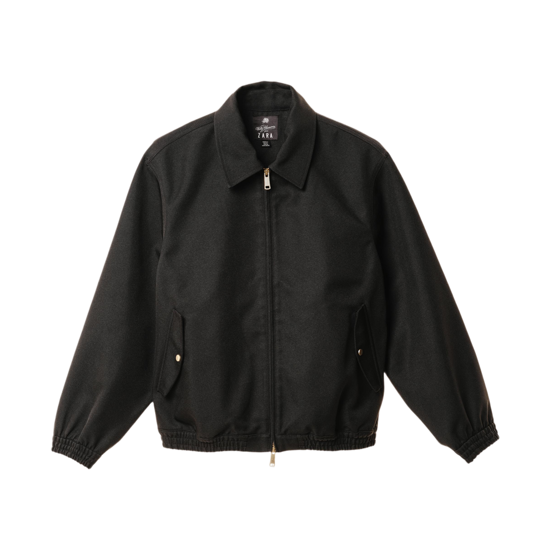 자라 x 윌리 차바리아 텍스쳐드 봄버 자켓 블랙(Zara x Willy Chavarria Textured Bomber Jacket Black) - 1