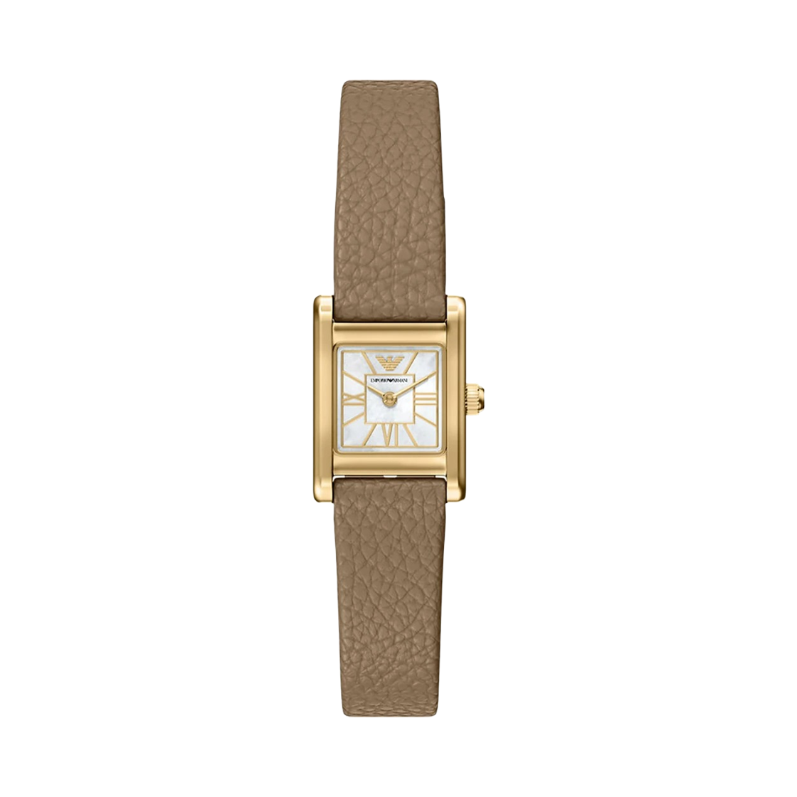 AR11765 (W) Emporio Armani Quartz Two-Hand 26mm Leather Mother Of Pearl Brown