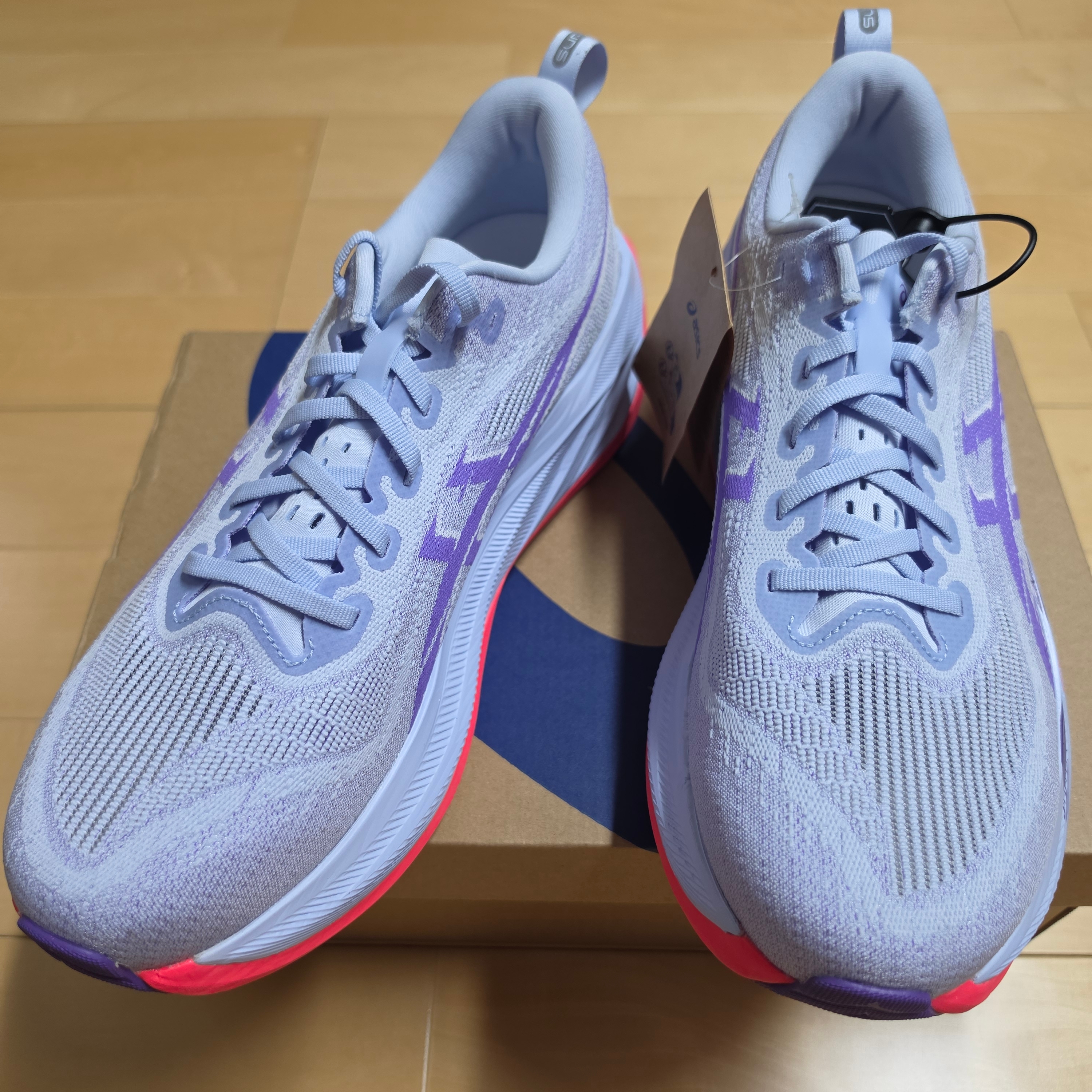 Asics Superblast 2 Blue Fade Edo Purple 착용 스타일 - 2