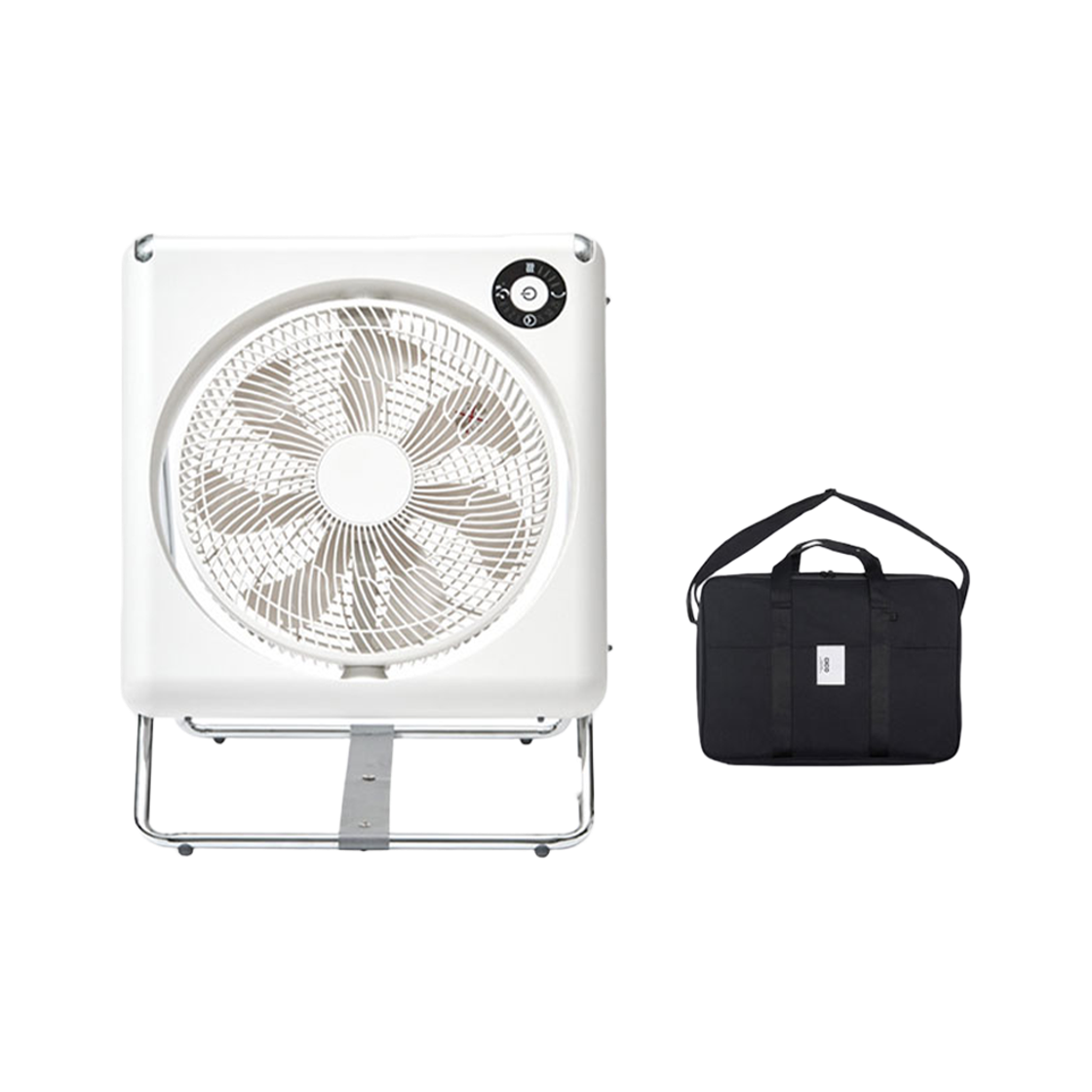 시코 폴딩팬 접이식 선풍기 FLZ-254D+파우치(화이트 /카키베이지)(CICO FOLDING FAN Z+POUCH) - 1