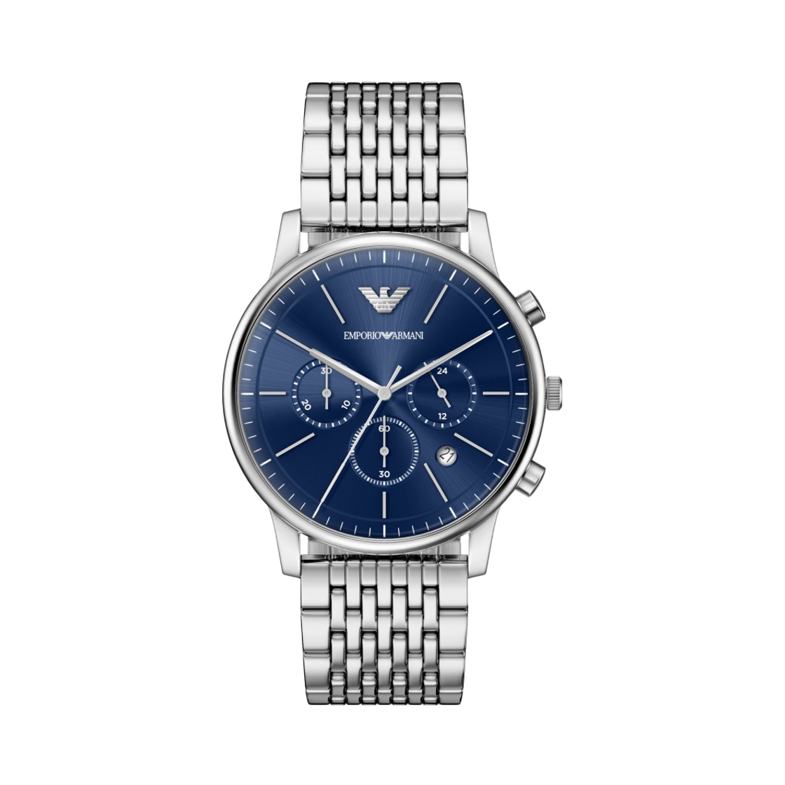 AR11771 Emporio Armani Quartz Chronograph 42mm Stainless Steel Silver Blue