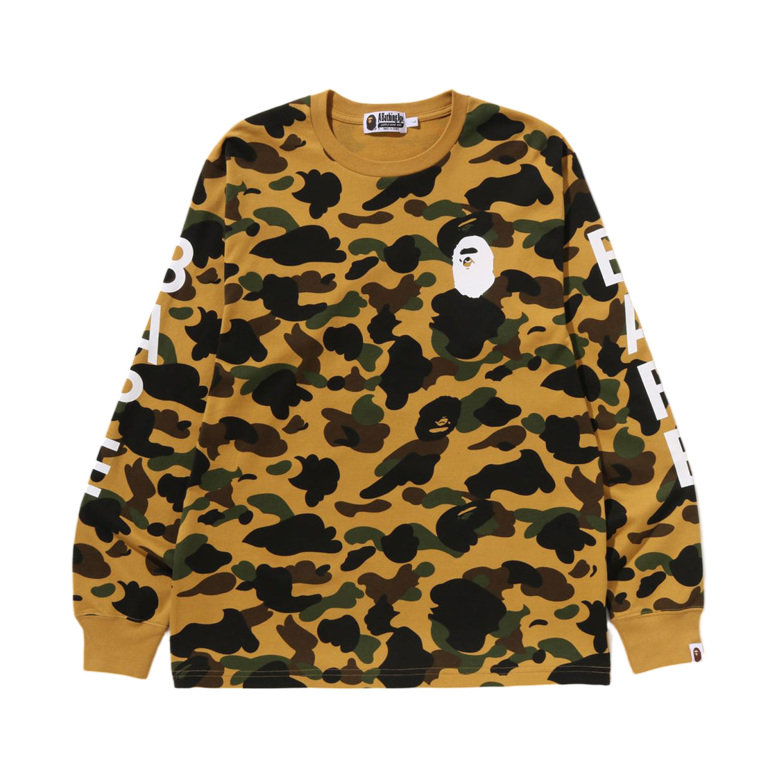 - BAPE 1st Camo L/S T-Shirt Yellow