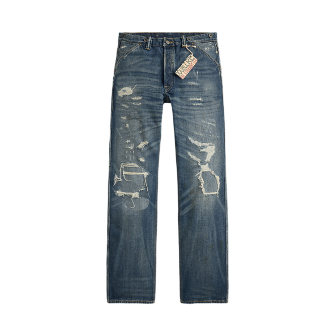 더블알엘 스트레이트핏 브레이턴 디스트레스트 진 브라이튼 워시(Double RL Straight Fit Brighton Distressed Jean Brighton Wash)