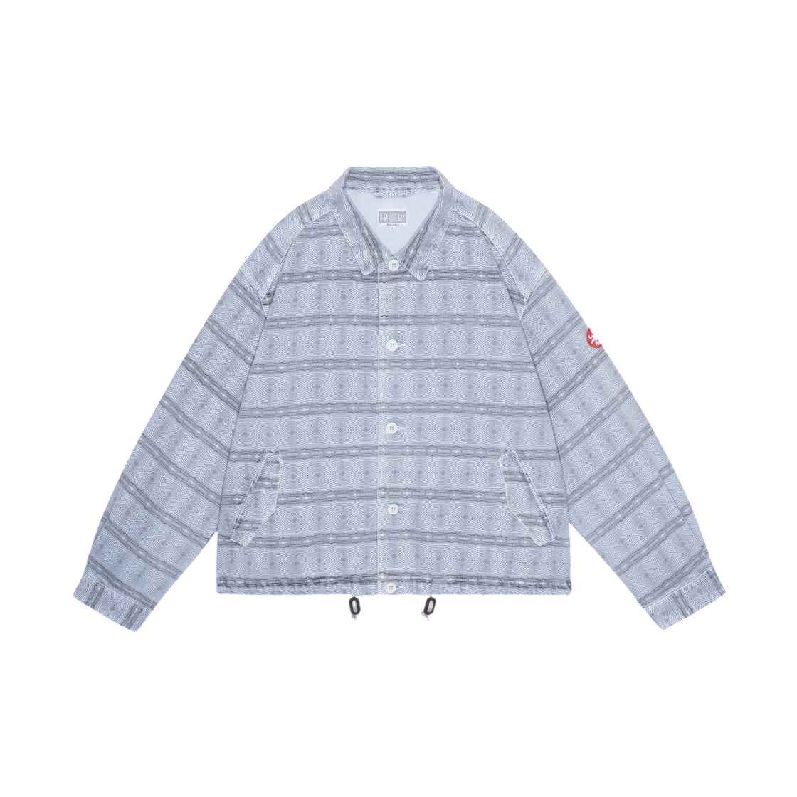 카브엠트 오버다이 FK 패턴 버튼 자켓 블루 - 26SS(Cav Empt Overdye FK Pattern Button Jacket Blue - 26SS)