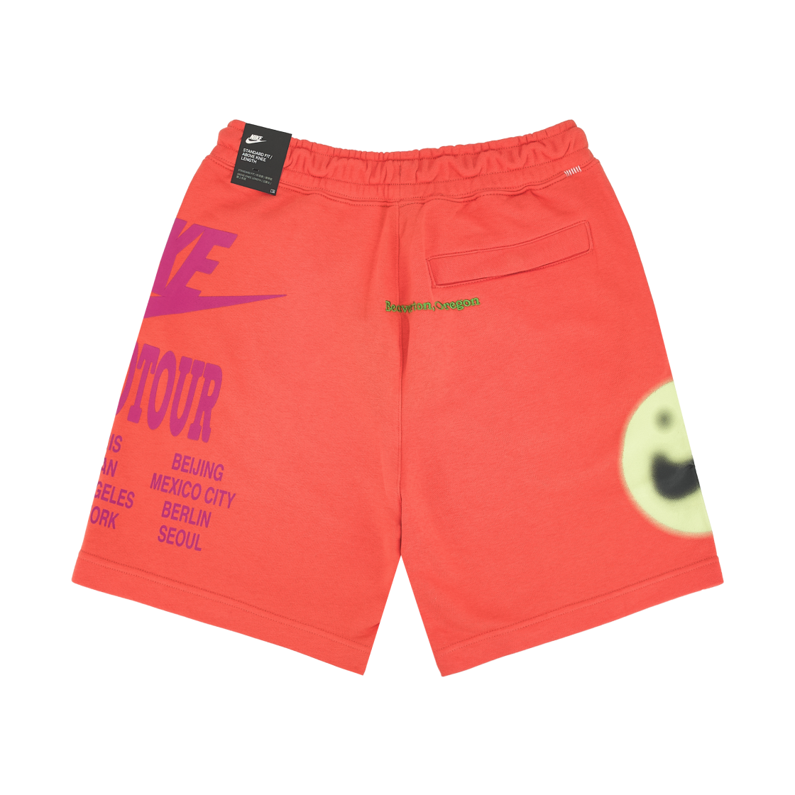 나이키 NSW 월드 투어 프렌치 테리 쇼츠 터프 오렌지 - 아시아(Nike NSW World Tour French Terry Shorts Turf Orange - Asia) - 2