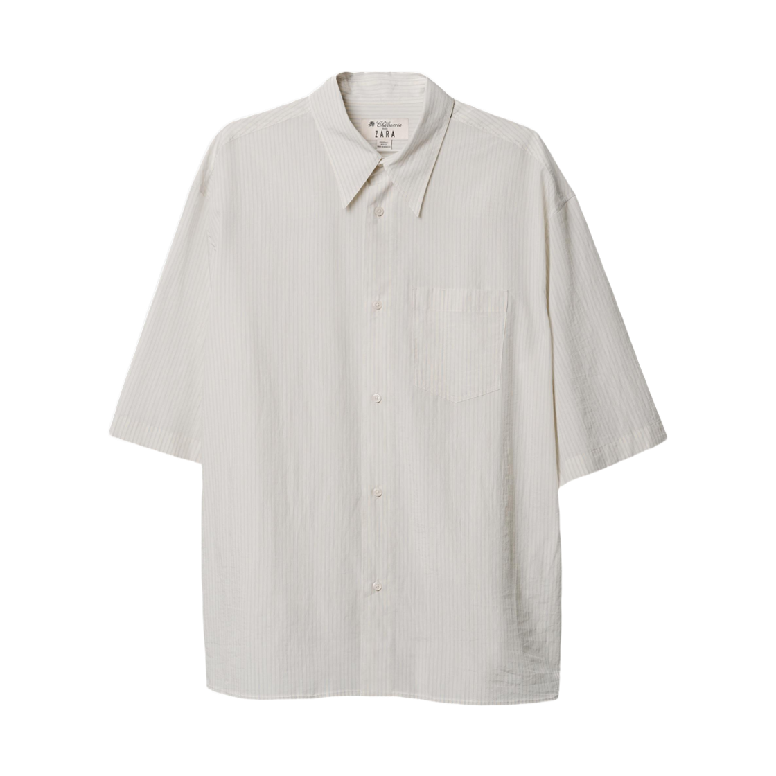 0399/800/104 Zara x Willy Chavarria Oversize Striped Shirt Striped