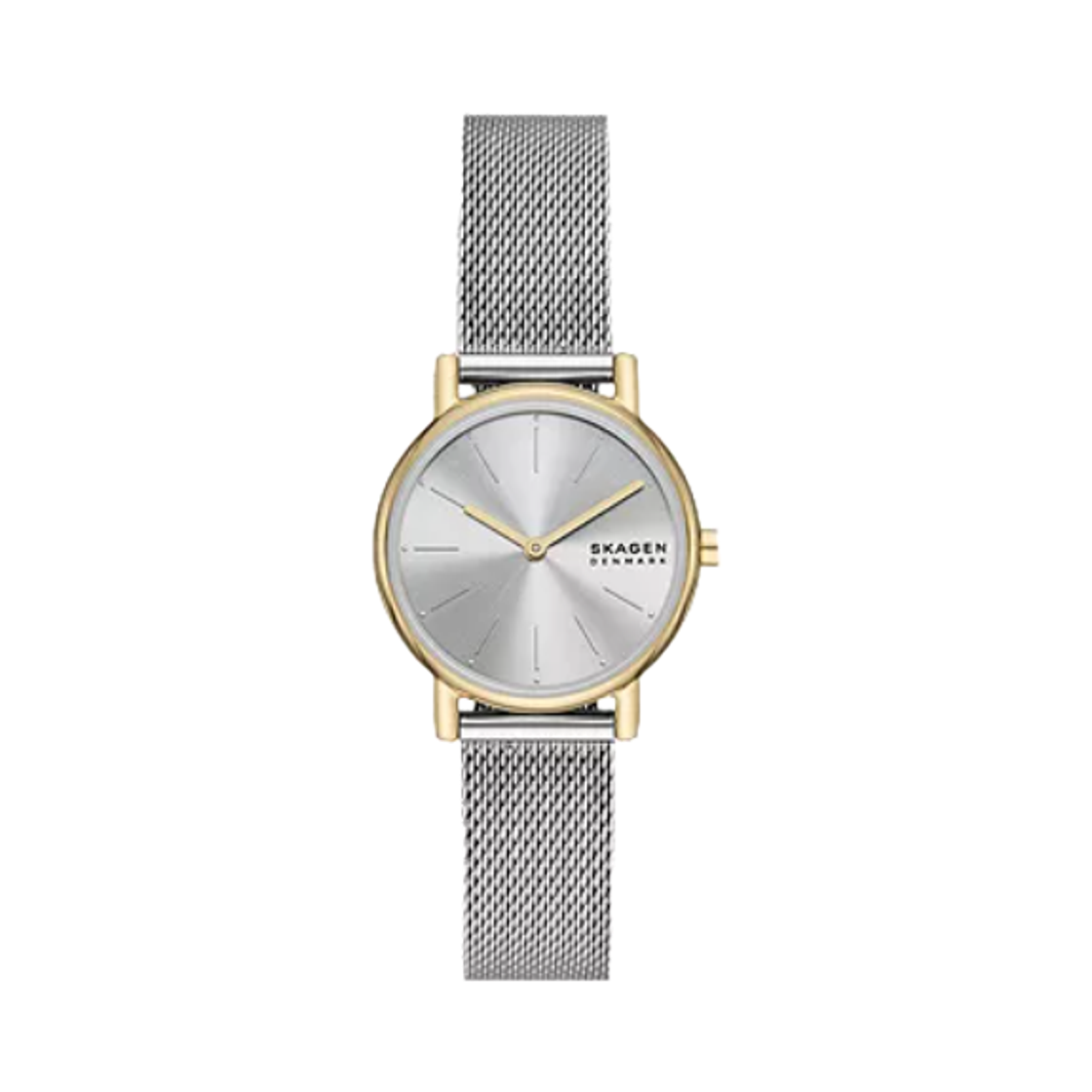 스카겐 시그니쳐 릴리 쿼츠 투핸드 30mm 브레이슬릿 세트 스테인리스 스틸 화이트 실버(Skagen Signature Lille Quartz Two-Hand 30mm Bracelet Set Stainless Steel White Silver)