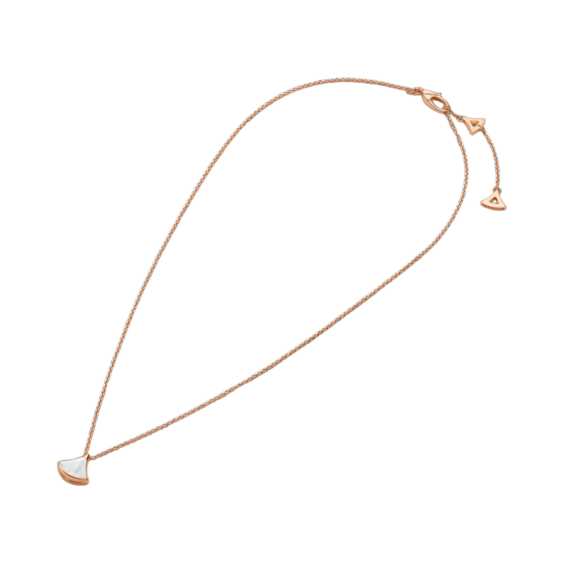 불가리 디바스 드림 미니 네클리스 로즈 골드 마더 오브 펄(Bulgari Divas Dream Mini Necklace Rose Gold Mother of Pearl) - 2