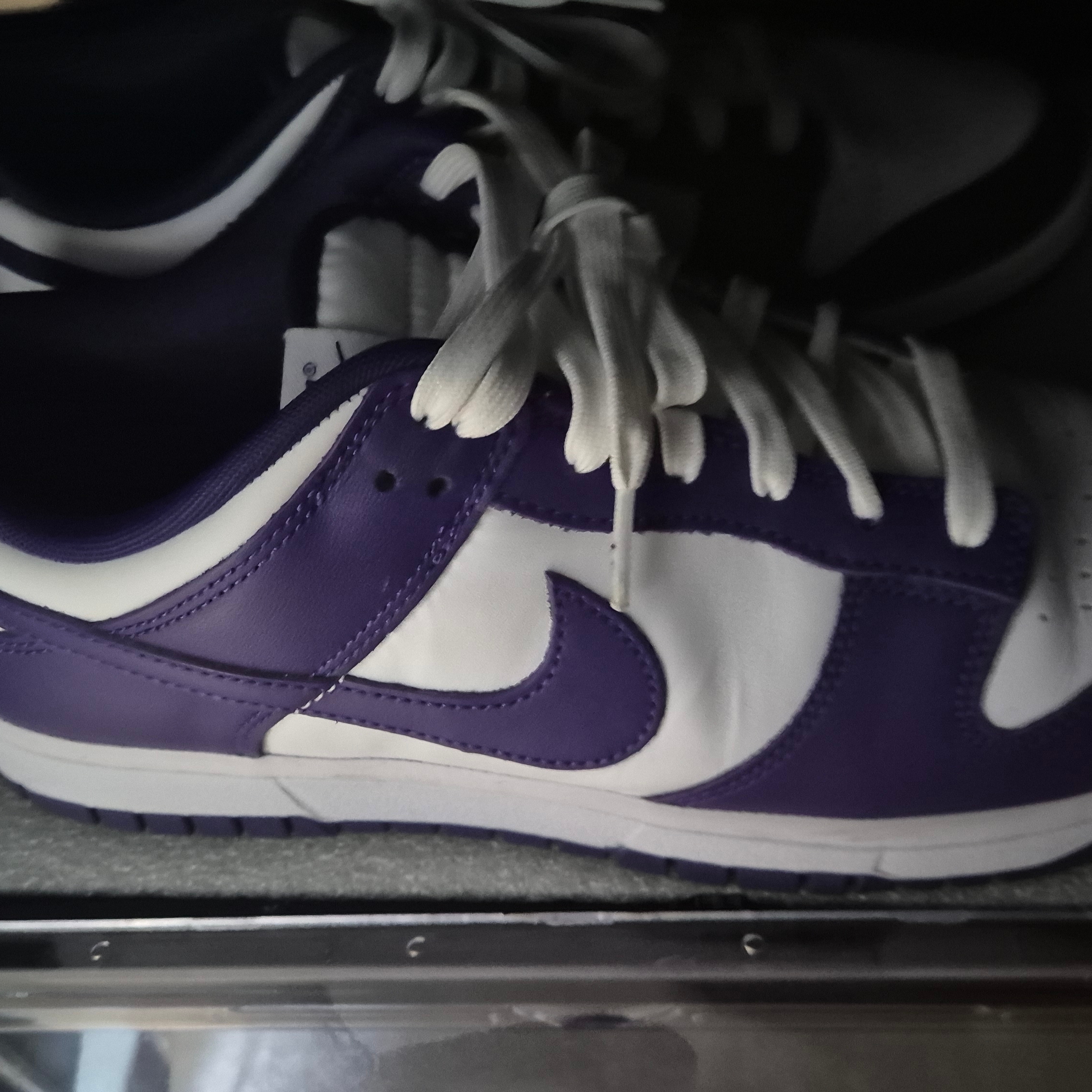 Nike Dunk Low Retro Championship Court Purple 착용 스타일