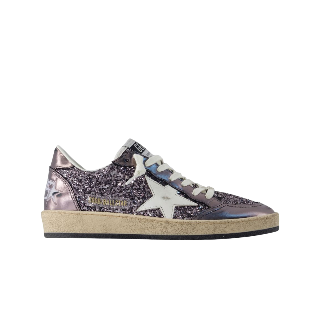 GWF00117-F008065-60657 (W) Golden Goose Ball Star Glitter Grey Purple