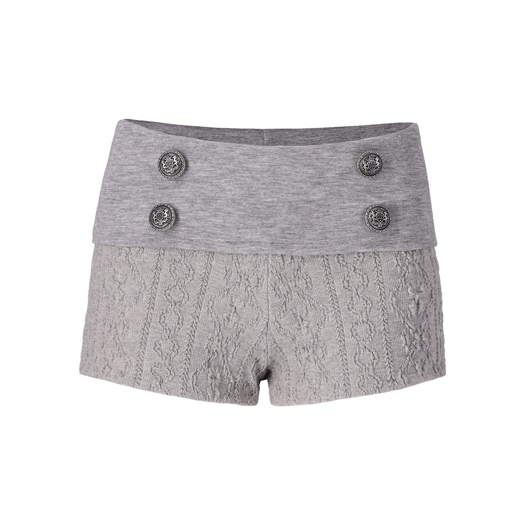 혼쿄 자카드 버튼 숏 팬츠(Honkyo Jacquard Button Short Pants)
