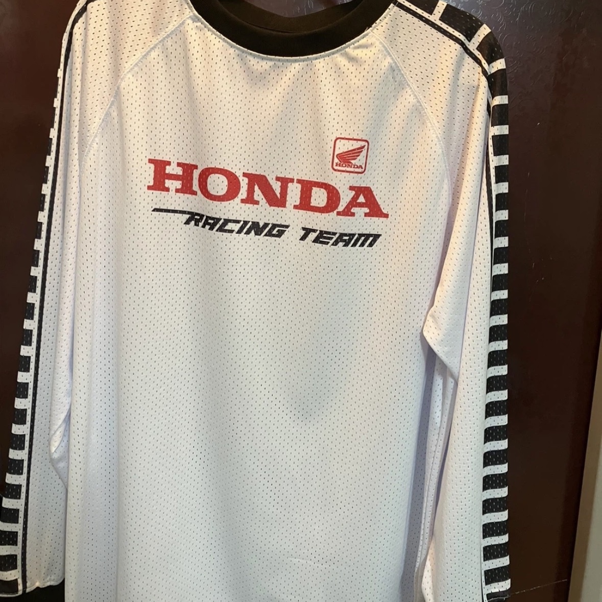 Honda Vingtage Racing Mesh Long Sleeve_White 착용 스타일