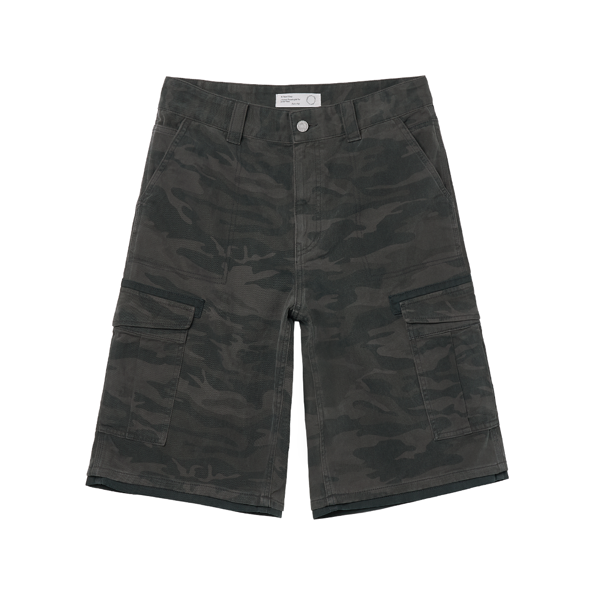 조우 카모 필드 카모 쇼츠 워시드 그레이(CHOWOO Camo Field Cargo Shorts Washed Gray)