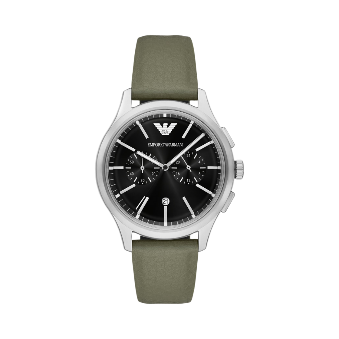 AR11693 Emporio Armani Quartz Chronograph 42mm Leather Black Green
